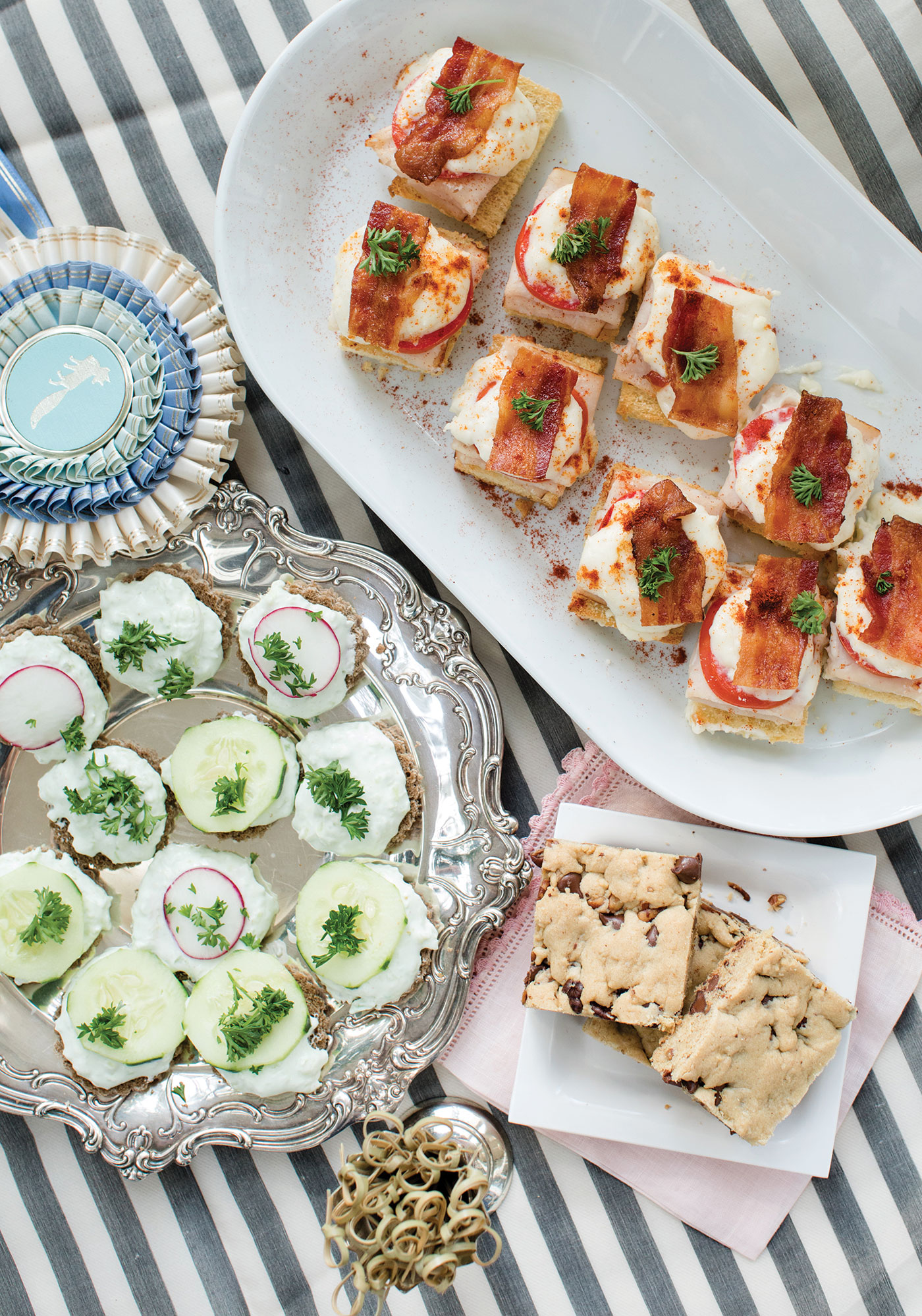Hot brown slider sandwiches