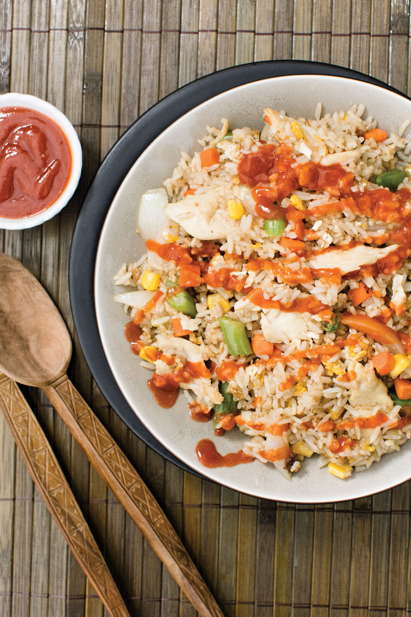 Plate of fried rice