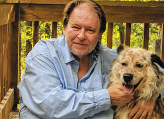 Rick Bragg and ‘The Speckled Beauty’ Rick Bragg with his dog