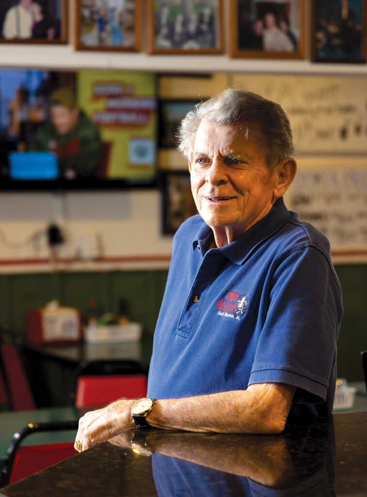 Portrait of Bill McGinnes at Papa Rocco's restaurant