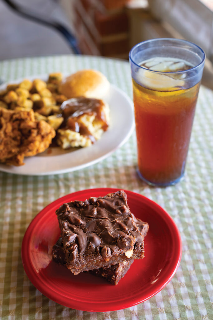 Two pieces of Coca-Cola Cake on a plate