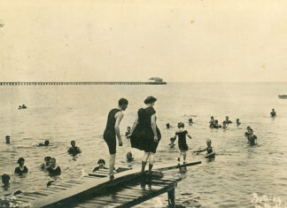 Bathing in Mobile Bay, 1909