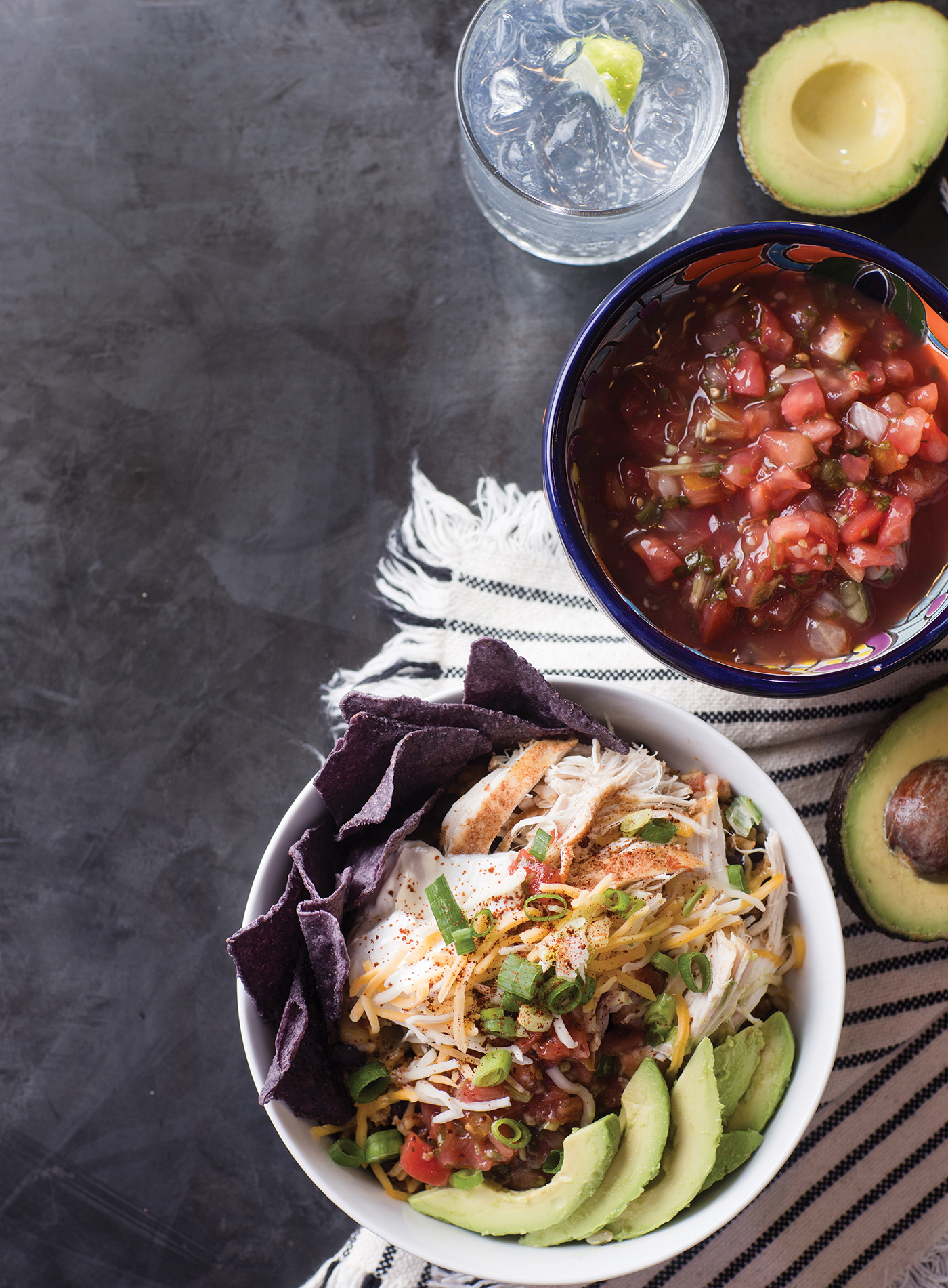 shredded chicken burrito bowl recipe