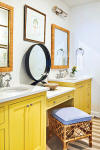 yellow inspired bathroom