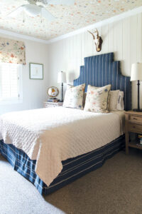 boys bedroom with map details