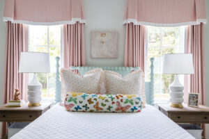 girls bedroom with statement pieces