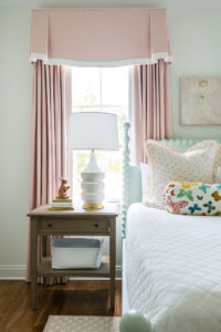 girls bedroom with statement pieces