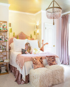 stylish pink girls room