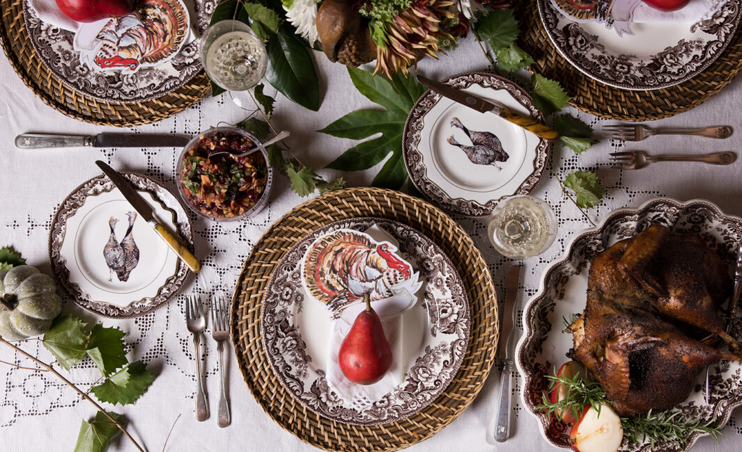 thanksgiving table set