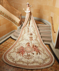 Royal attire of the queen of the Mobile Carnival Association, Laura Rutherford Adams