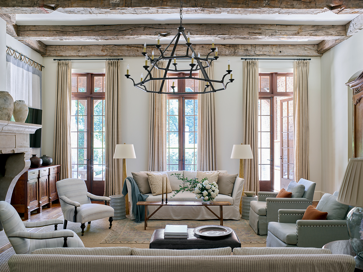 Living room of Ashley Gilbreath's Spring Hill home project