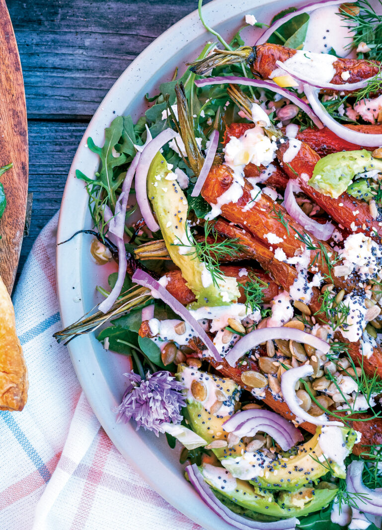 Colorful Cumin Carrot created with vegetables from the Giving Garden in Fairhope, AL. 