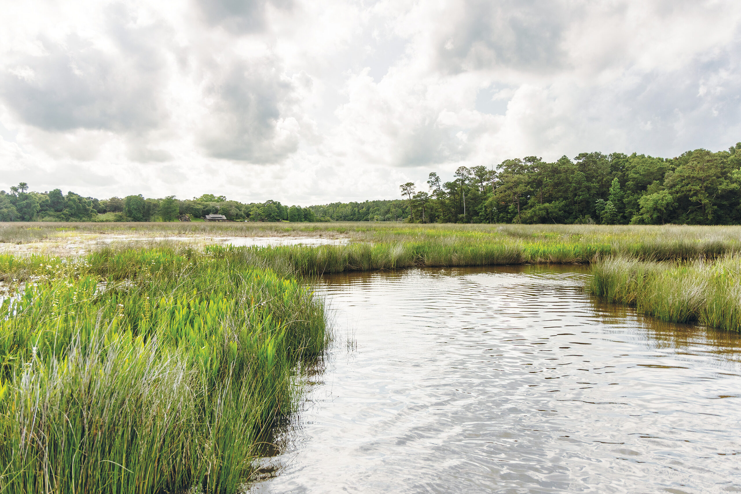 Fowl River on a cloudy day