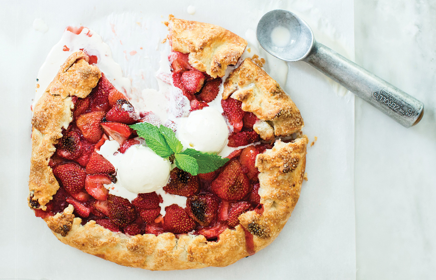 strawberry crostata