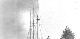 The Wreck of Kate Feore Kate Feore sitting on the ways