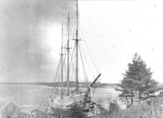 Kate Feore sitting on the ways