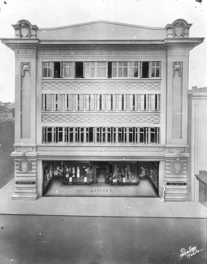 Exterior of the Gayfers building in downtown Mobile