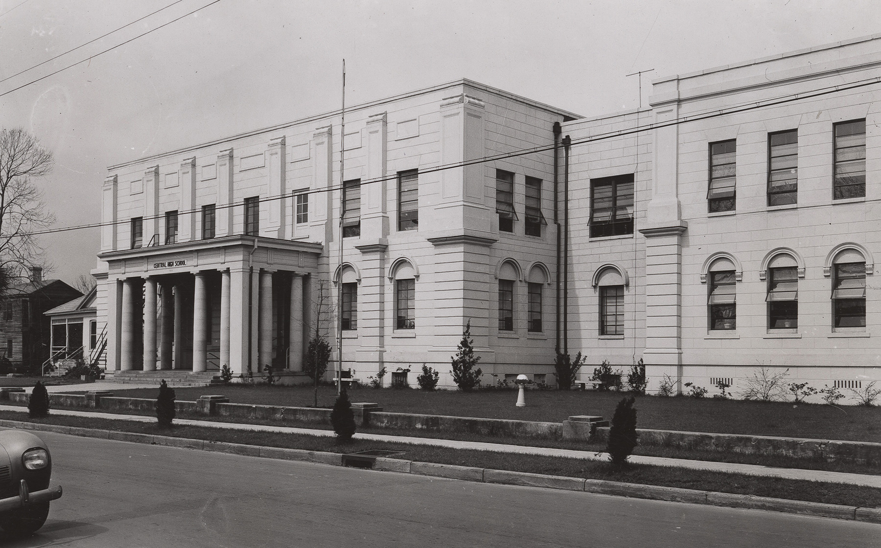 Exterior of Central High School building