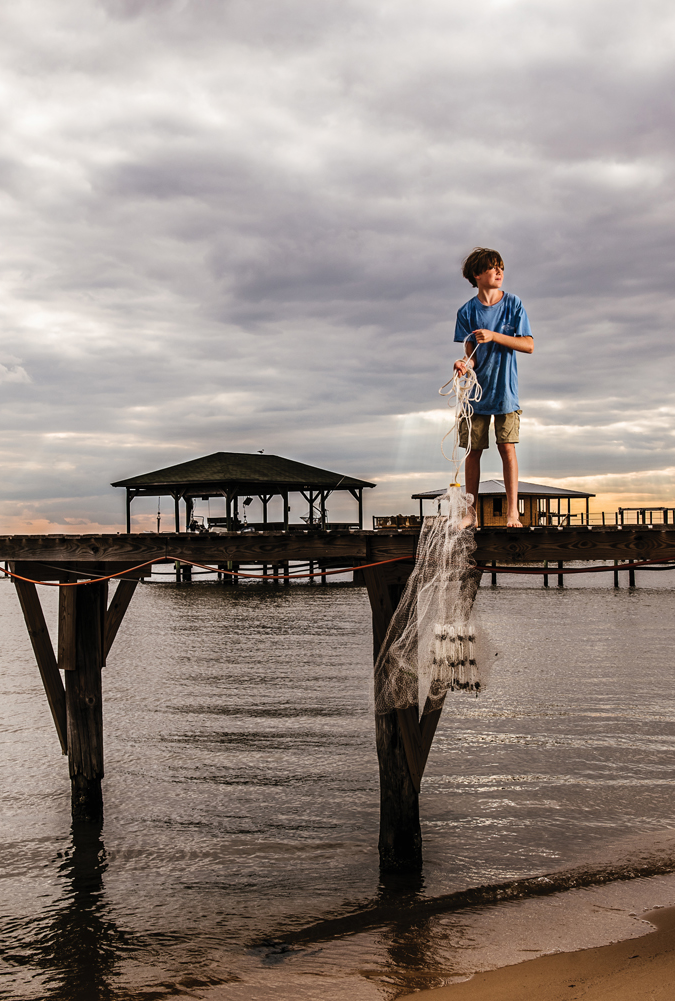 Get a castnet- they come in all sizes. – The Fairhope Store