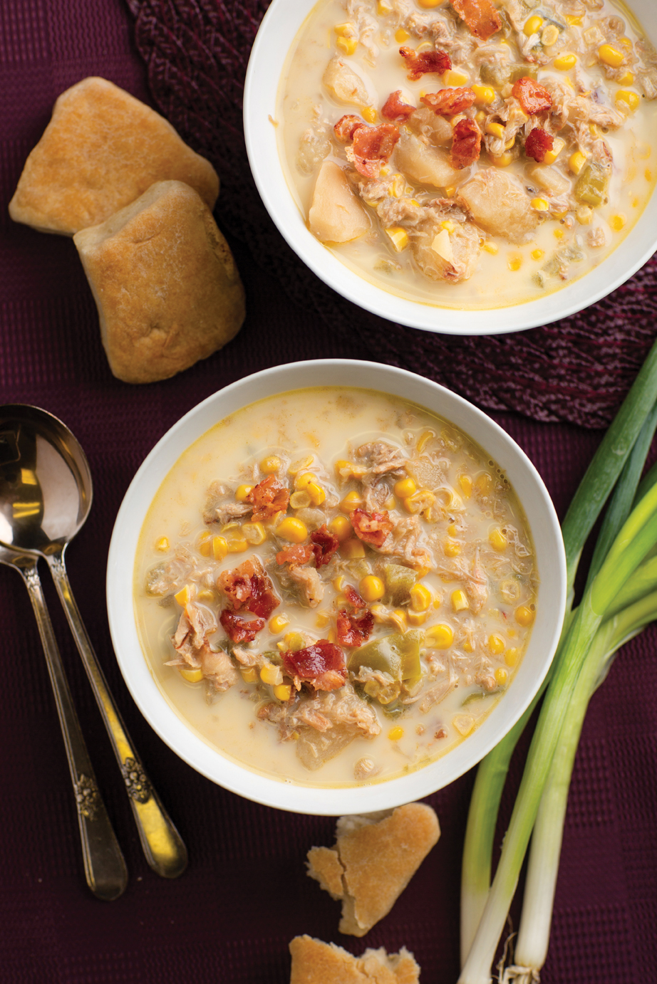 Bowl of Slow Cooker Crab & Corn Stew