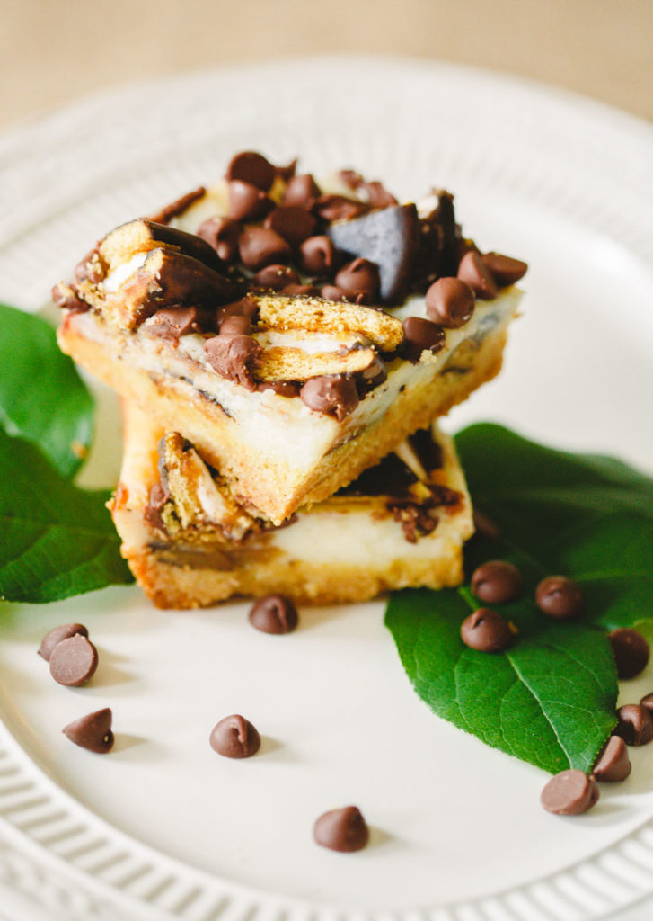 Stack of MoonPie bars on a plate