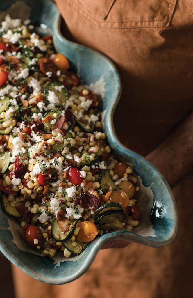 Bowl of vegetable salad