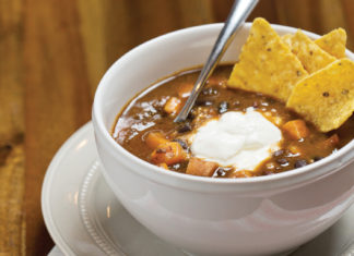 Recipe: Green Chili Black Bean and Sweet Potato Soup